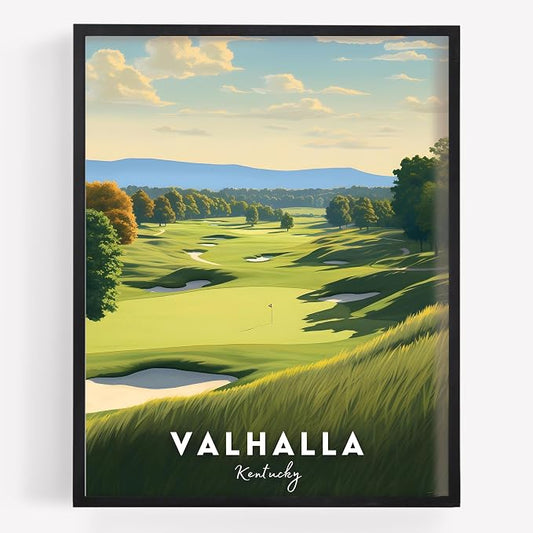Golf Course Premium Giclee Fine Art Prints by VintBo