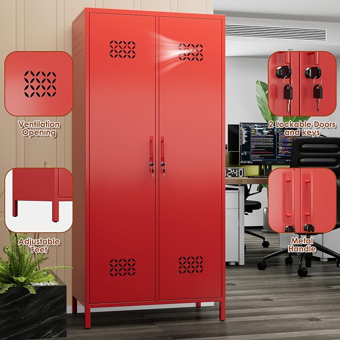 METAN 2 Door Metal Storage Lockers - Image 7