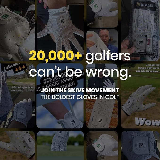 Premium Golf Glove | 100% AAA Cabretta Leather | Cool Golf Gloves Men | Serious - Image 6