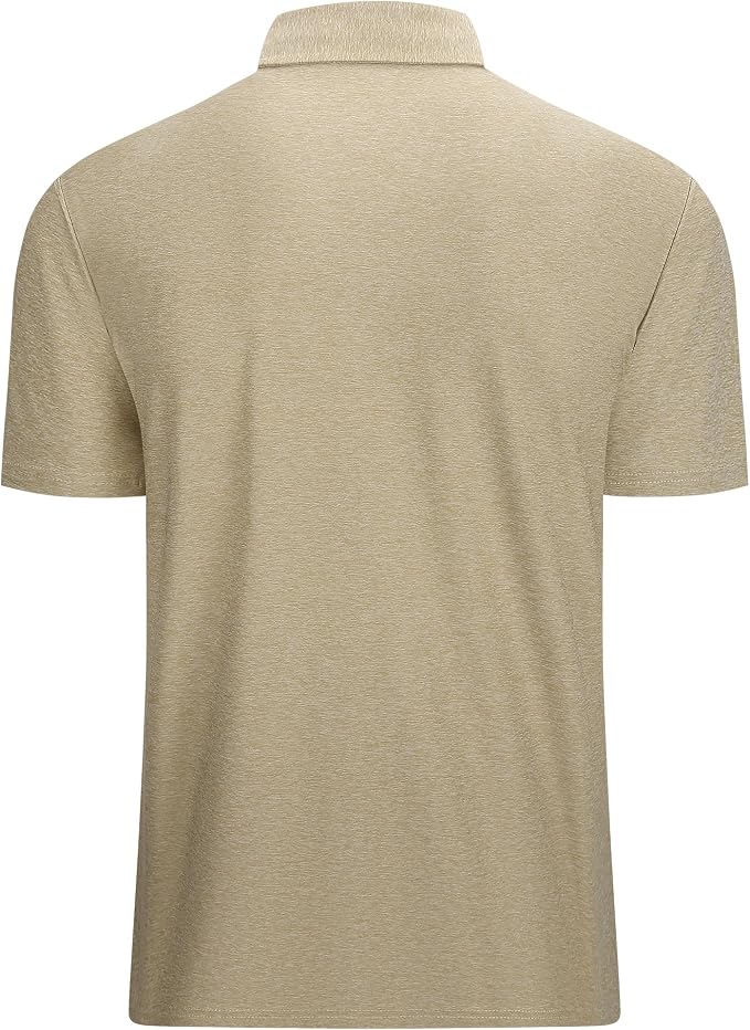 Alex Vando Mens Golf Shirt Moisture Wicking Quick-Dry Short Sleeve Casual Polo - Image 2