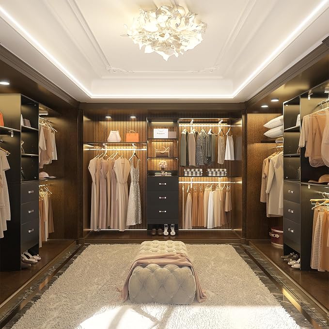 8FT Closet System, Wall Mount Bedroom Wardrobe - Image 5