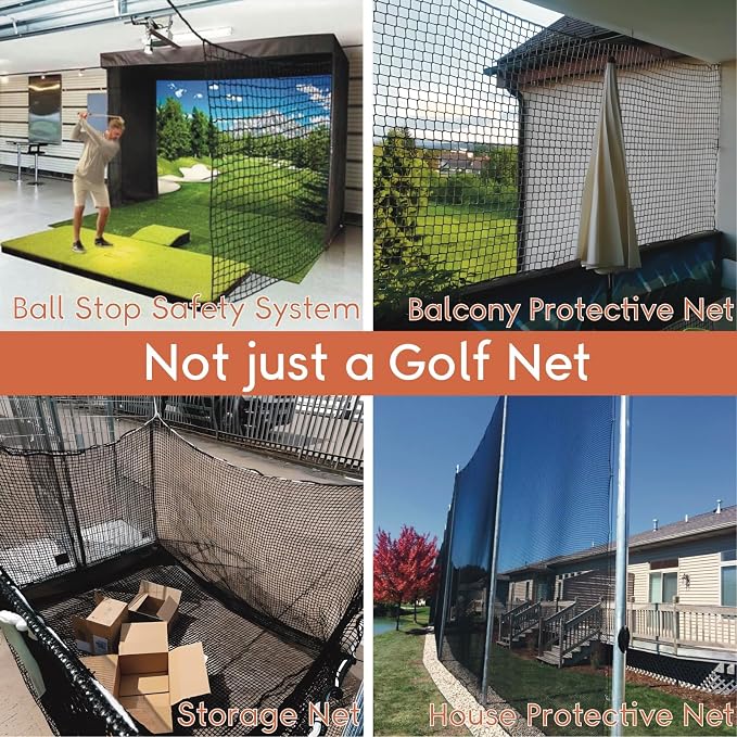 Golf Practice Net, Heavy Duty Nylon Golf Hitting Net, Golf Net Outdoor Indoor - Image 6
