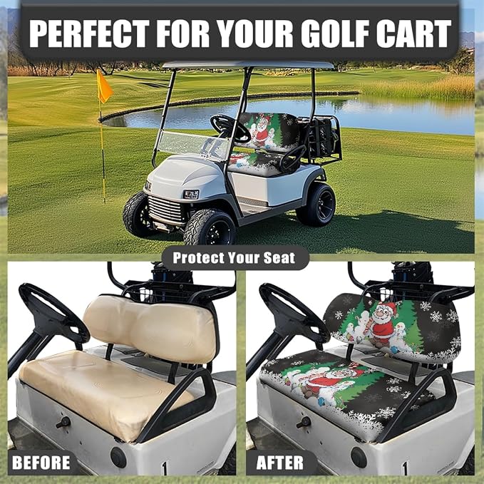 Fashion Print Golf Cart Seat Covers 2 Passenger Golf Cart Backrest Cover Golf - Image 5