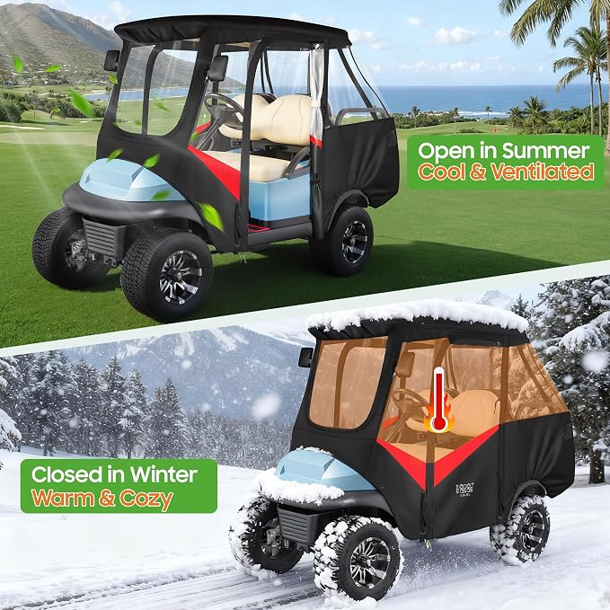 10L0L Golf Cart 4 Passenger Enclosure - Image 8