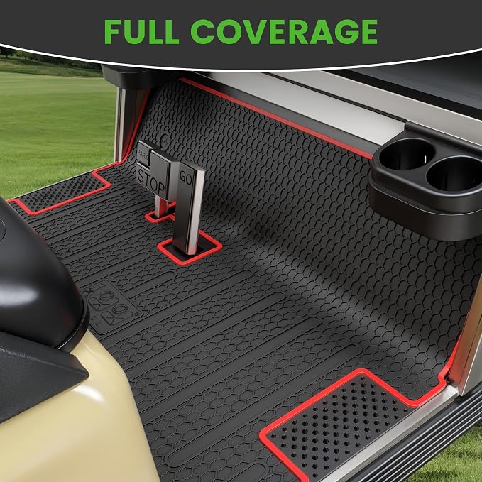 Club Car DS Floor Mat Full Coverage Liner Mats Replacement Non-Slip Heavy-Duty - Image 2