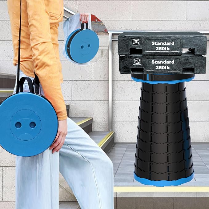 ALEVMOOM Upgraded Nylon Collapsible Stool - Image 5