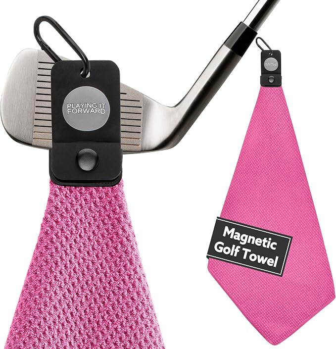 Magnetic Golf Towels for Golf Bags by PlayingItForward