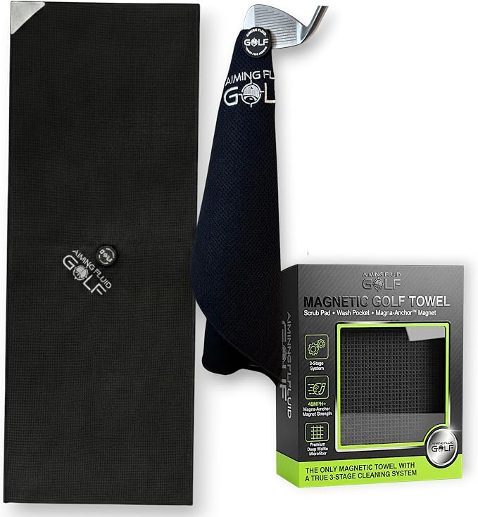 Magnetic Towel Club Glove Gear by AimingFluidGolf