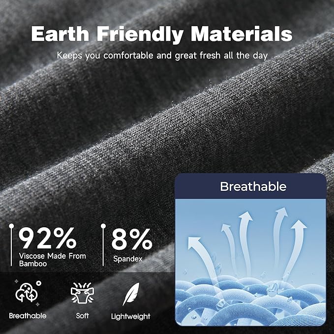 BAMBOO COOL Men's Ultra ComfortSoft Underwear, Moisture Wicking & Breathable No - Image 5