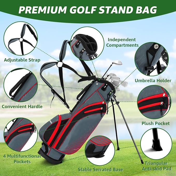 8 Pieces Complete Golf Club Set - Image 4