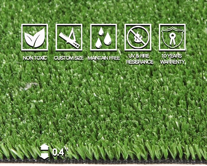 Artificial Grass Turf, 12ft x 74ft Indoor Outdoor Fake Astroturf Rug Carpet Mat - Image 3
