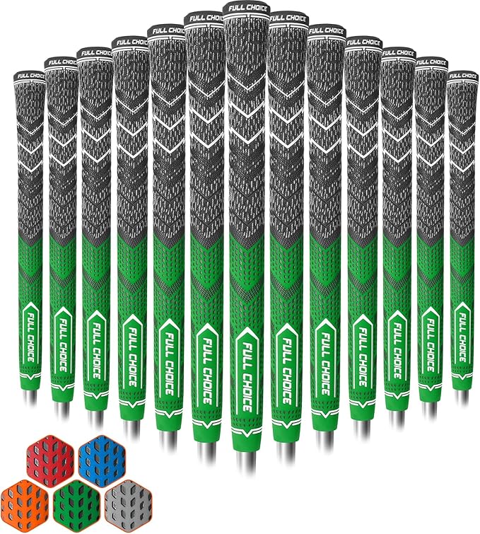 Cross Corded Golf Grips 13 Pack, Low Taper Design, Choose from 13 Grips or 13 by FULLCHOICE