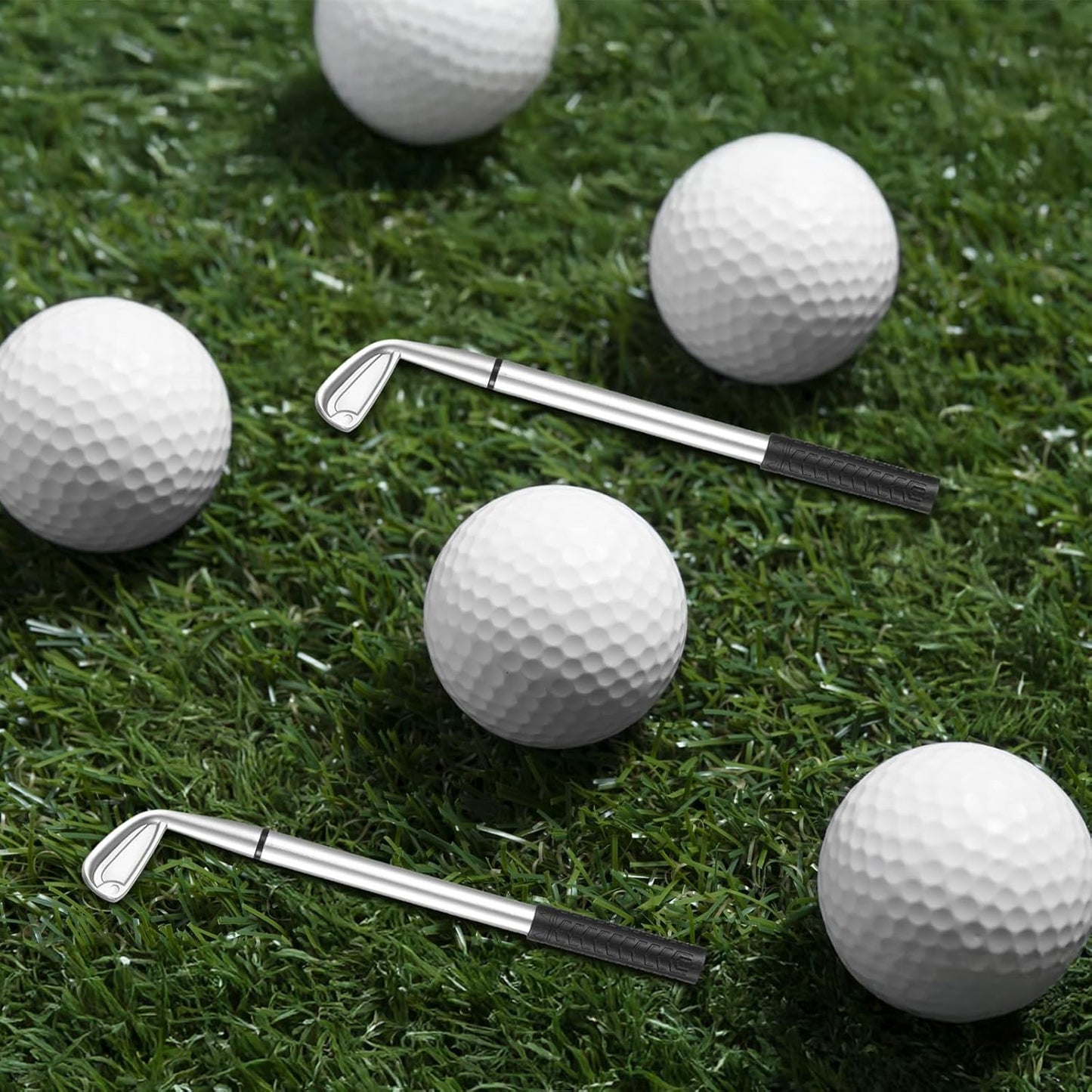 100 Pcs Mini Golf Club Ballpoint Pens 1.0 mm Bulk, Decorative Mini Golf Ballpoint Clubs Pen Ball Ergonomic Pen for Students School Office Souvenirs Funny Sports Golfing Club Props Party Favors Decor