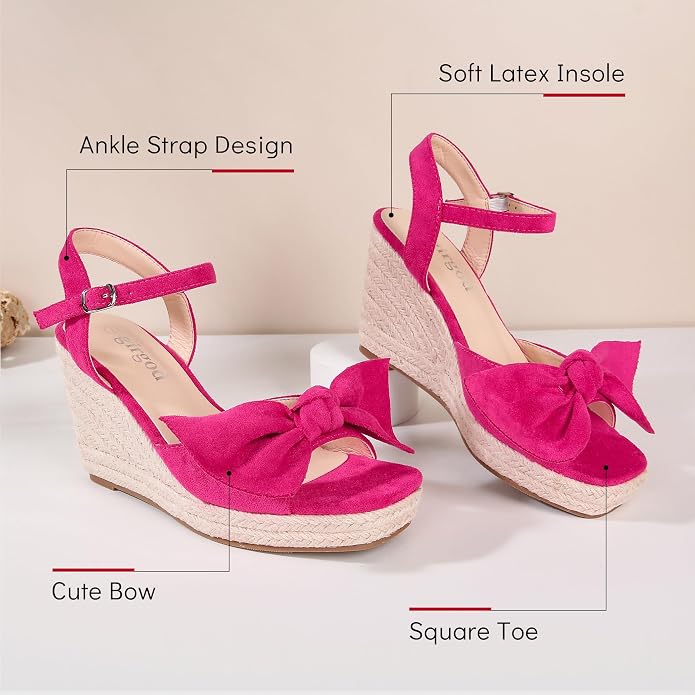 girgod Espadrilles Wedge Sandals - Image 3