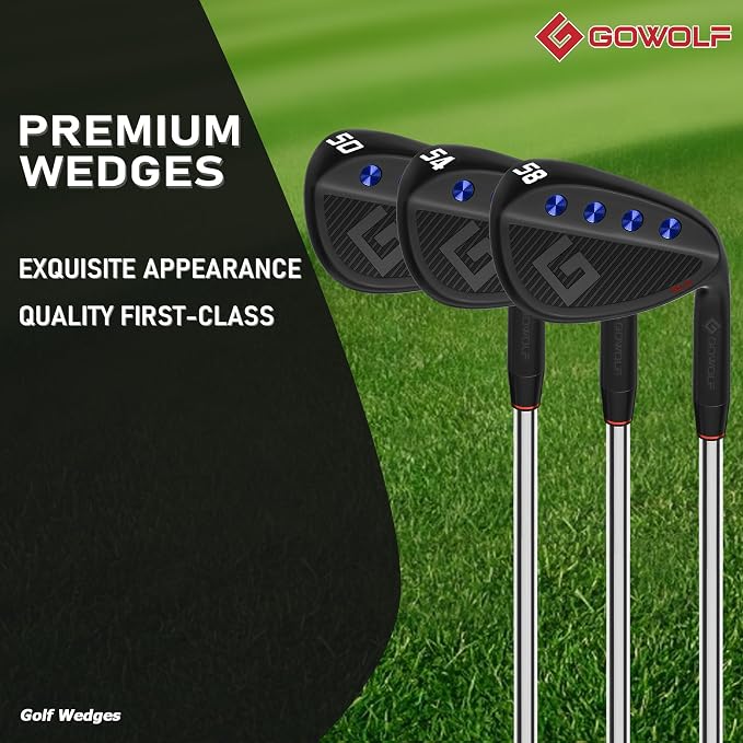 Gowolf Premium Forged Full Face Golf Wedges 50/52/54/56/58/60/69 Degree - Image 2