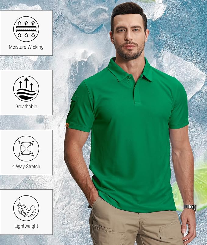 ZITY 5 Pack Mens Polo Shirt Short Sleeve Sports Golf Tennis T-Shirt - Image 5