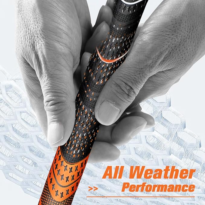 Geoleap Golf Grips Set of 13- Cord Rubber Compound Material, Hybrid Golf Club - Image 3