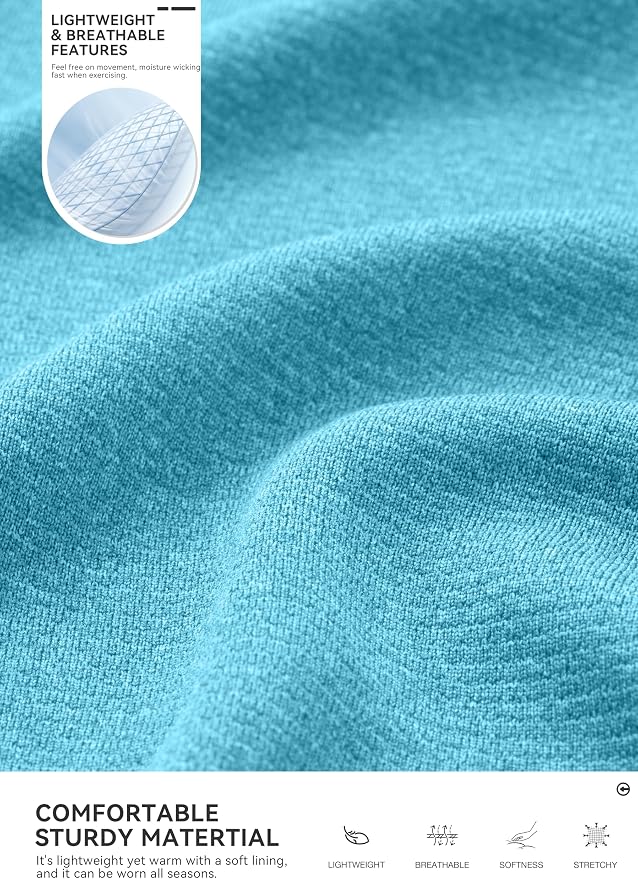 Obla Golf Quarter Zip Pullover for Men Mock Neck Sweatshirt Lightweight Sun - Image 5