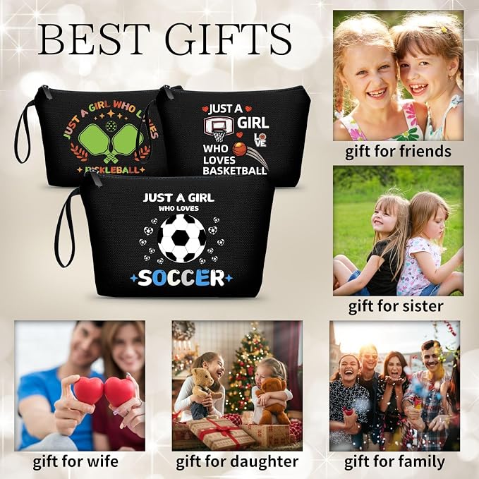 Soccer Cosmetic Makeup Bag, Soccer Gifts - Image 3