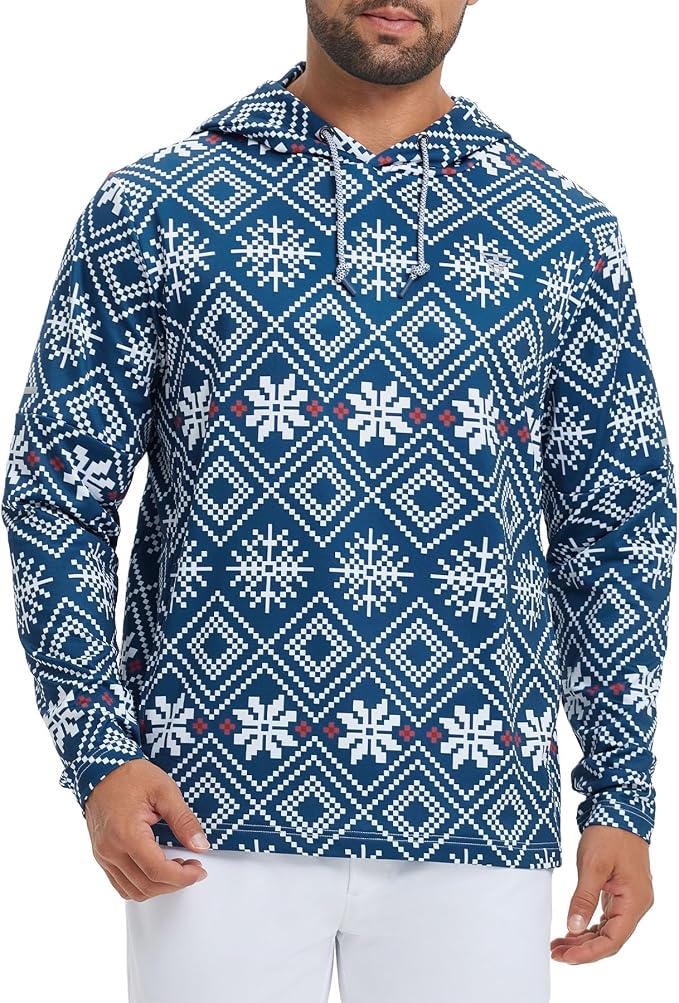Hoodies for Men Golf Fleece Hooded Sweatshirts Dry Fit Athletic Lightweight - Image 2