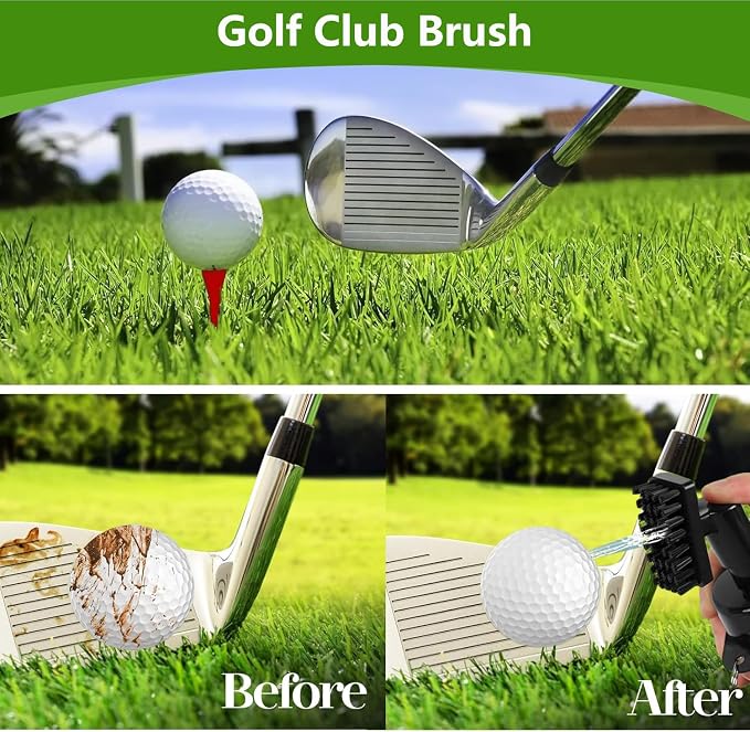 7Pcs Golf Accessories Kit, Include Golf Club Cleaner Towel Ball Bag Divot Tool - Image 3