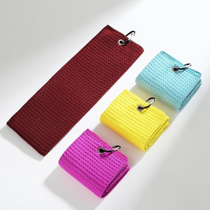Mile High Life Premium Waffle-Weave Golf Towel | 16" X 24" | Extra Absorbent & - Image 7