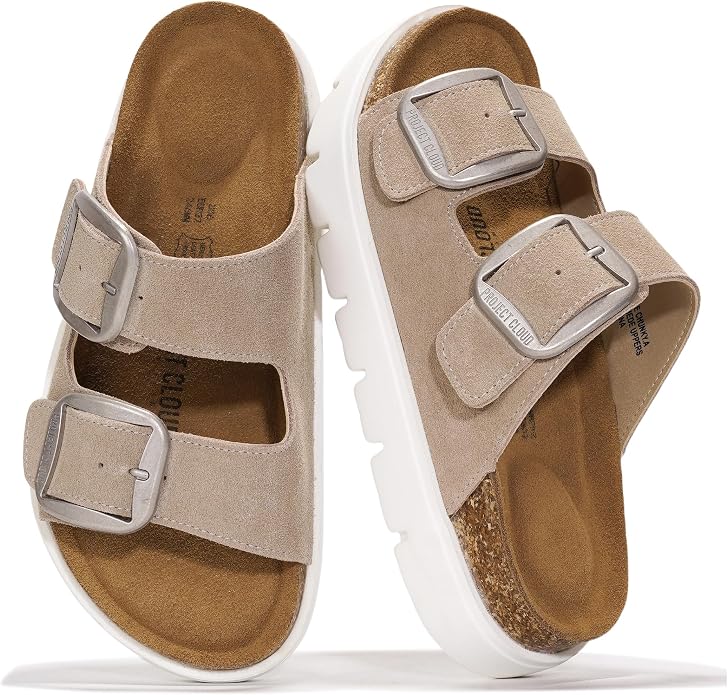 Project Cloud Genuine Leather Platform Sandals Women Footwear by ProjectCloud