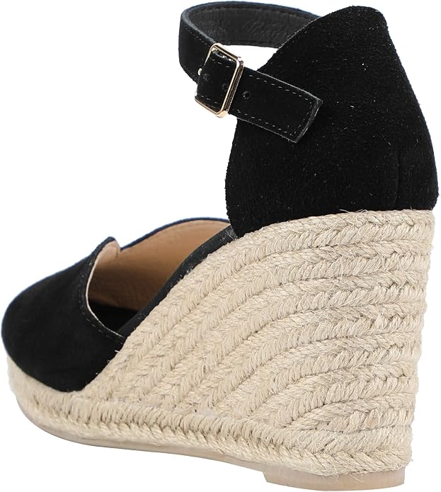 Platform Wedges Sandals for Women, Ankle-Strap, Cap Toe, Summer Espadrilles - Image 6