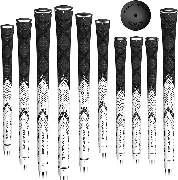 MAZEL Cord Rubber Golf Grips for Men by MAZEL