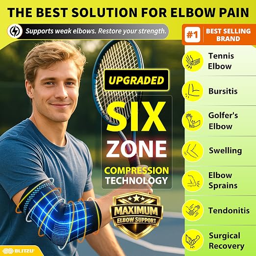 BLITZU Elbow Compression Sleeve - Image 2