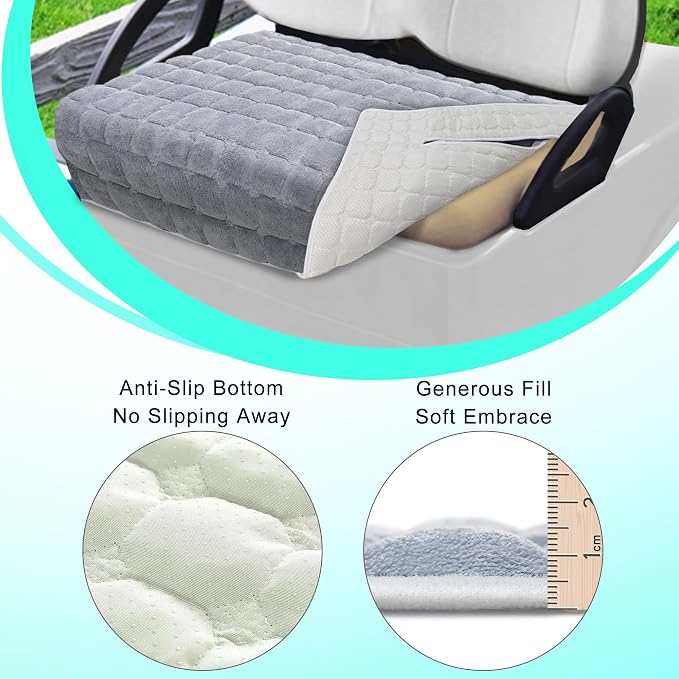 YOKYHOM Golf Cart Seat Covers, Supreme Comfort Golf Cart Seat Towel Blanket - Image 3