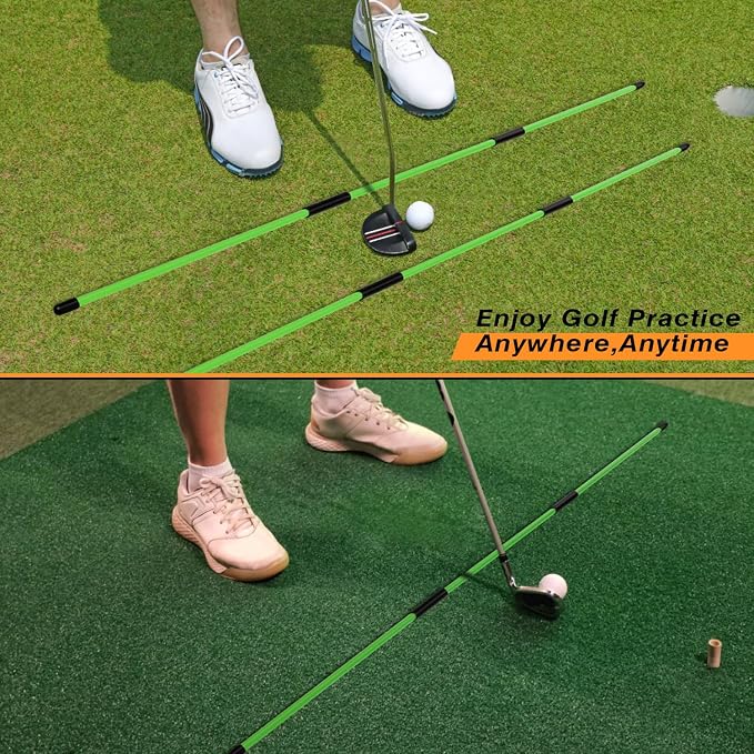 Professional 2 or 3 or 4 Pack Collapsible Golf Alignment Sticks, Premium 40" - Image 5