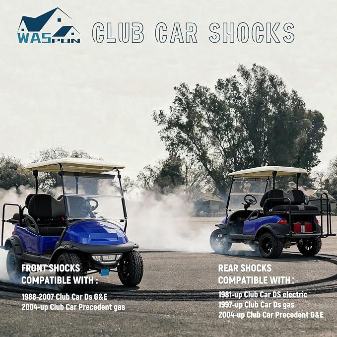 4 PCS Golf Cart Front and Rear Shock Absorbers Kit - Image 7