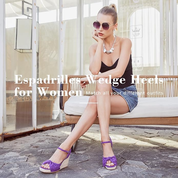 girgod Espadrilles Wedge Sandals - Image 5