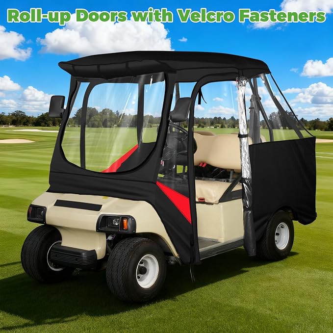 10L0L 4 Passenger Golf Cart Enclosure - Image 4