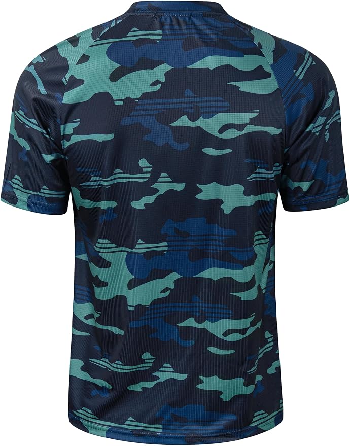 TAPULCO Mens Collarless Golf Shirts Short Sleeve Dry Fit Stretch Casual - Image 2