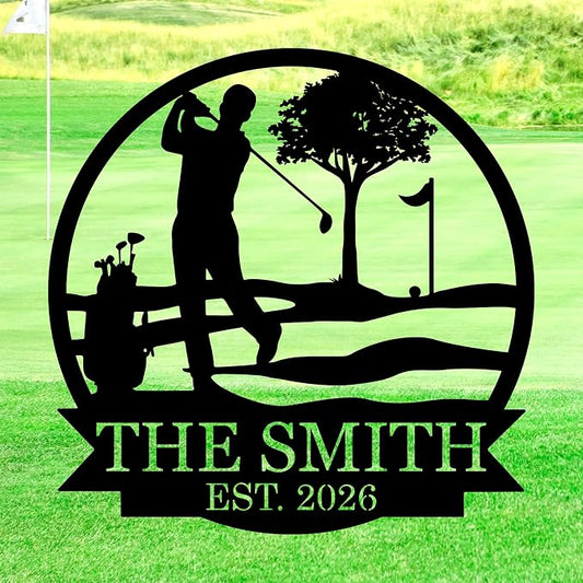 Personalized Golf Metal Sign by Unknown
