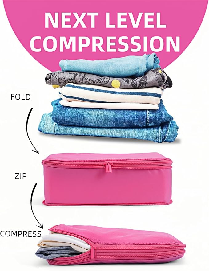 6 Set Compression Packing Cubes - Image 2