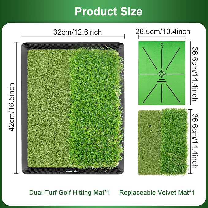 Dual-Turf Golf Hitting Mat - Image 4