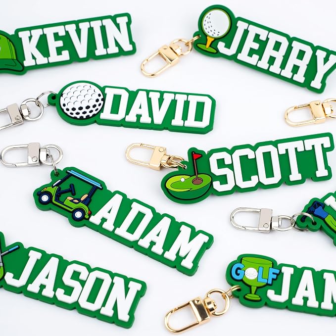 Personalized Sports Golf Keychain – Custom Name Tag, Bag Tag, Luggage Tag – Gift - Image 2