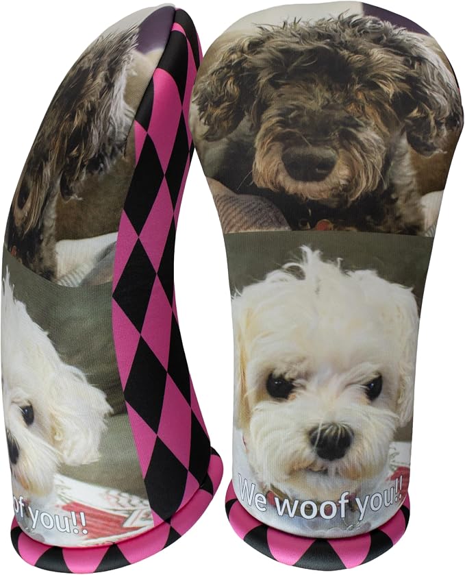 Custom Golf Driver Head Cover for Dogs – Personalized Pet Photo, Name & Text | - Image 2