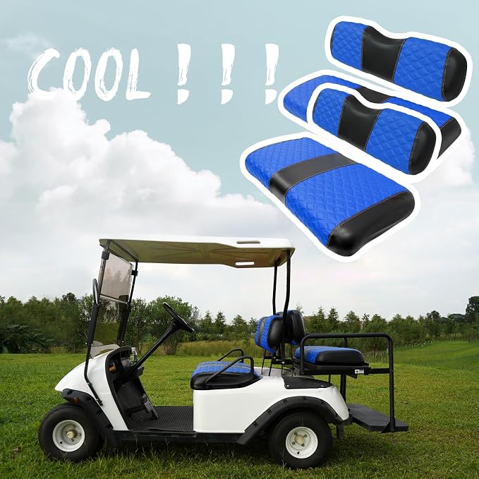 Golf Cart Front and Rear Seat Covers Waterproof and Sun Resistant Marine Grade - Image 6