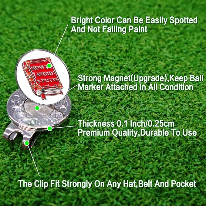 Amy Sport Golf Ball Markers Assorted Patterns Fits All Magnetic Golf Tools - Image 3