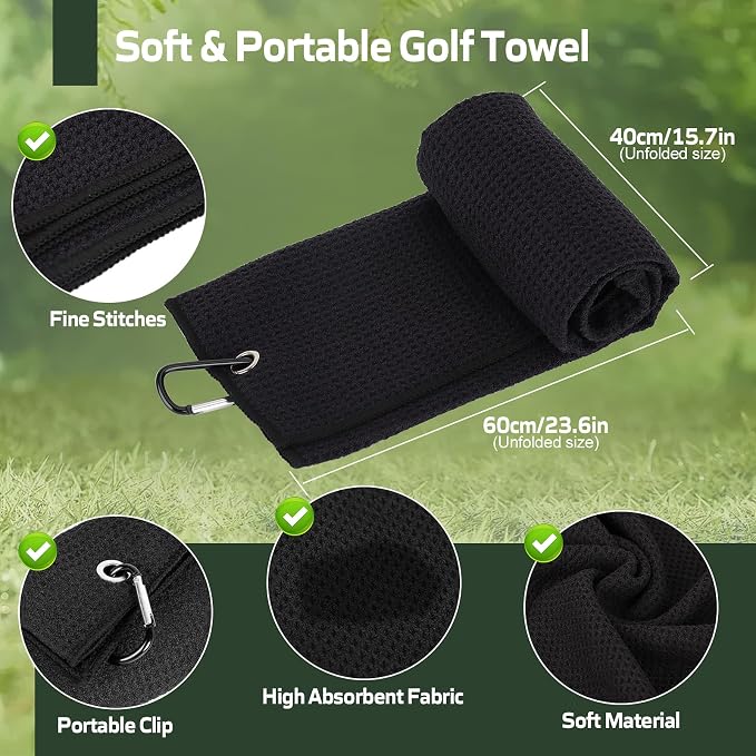 Golf Club Cleaning Kit with Golf Club Cleaner with Water Golf Towel Divot - Image 5