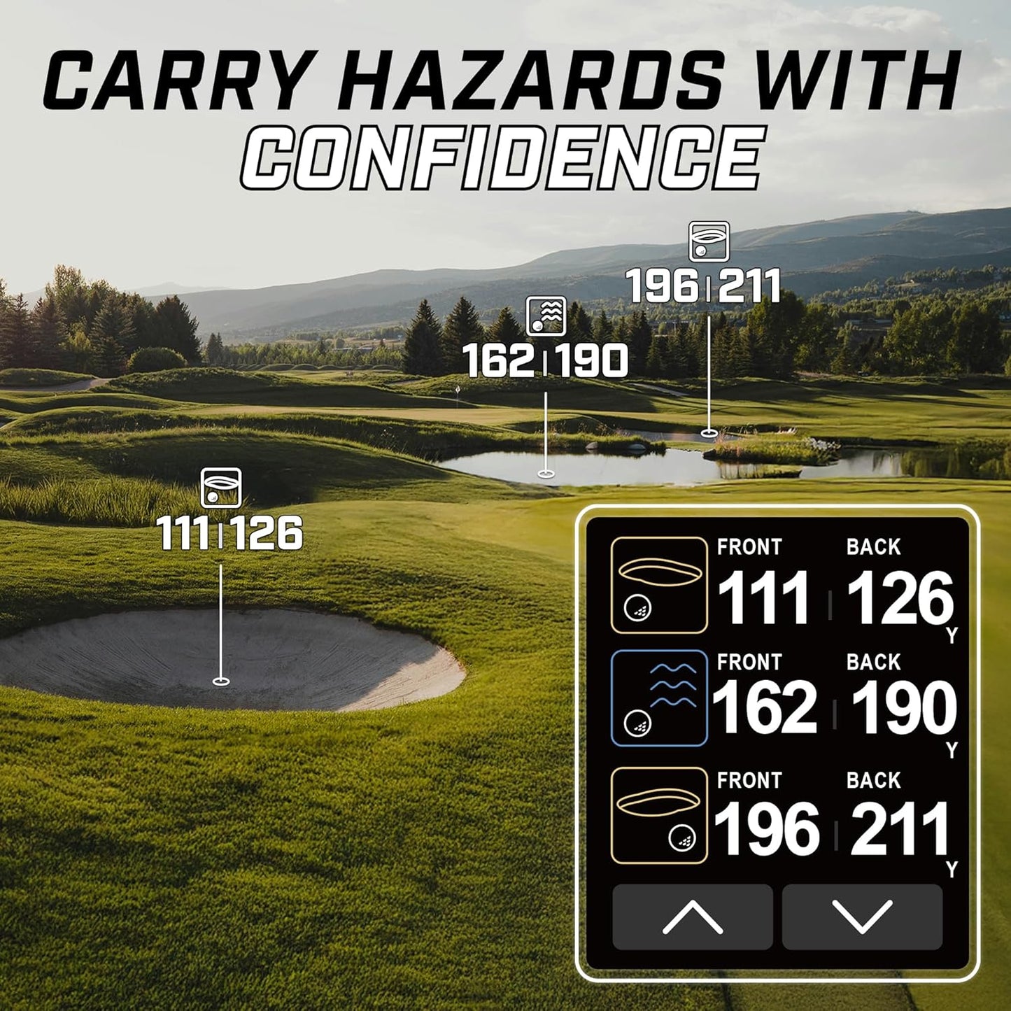 Izzo Swami Golf GPS Rangefinder - Color Display & Scorekeeper