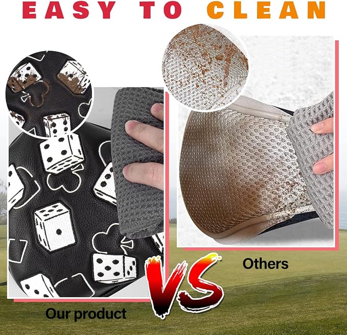 Golf Club Covers Lucky 777 Blade Putter Headcover Golf Driver Covers Fairway - Image 3