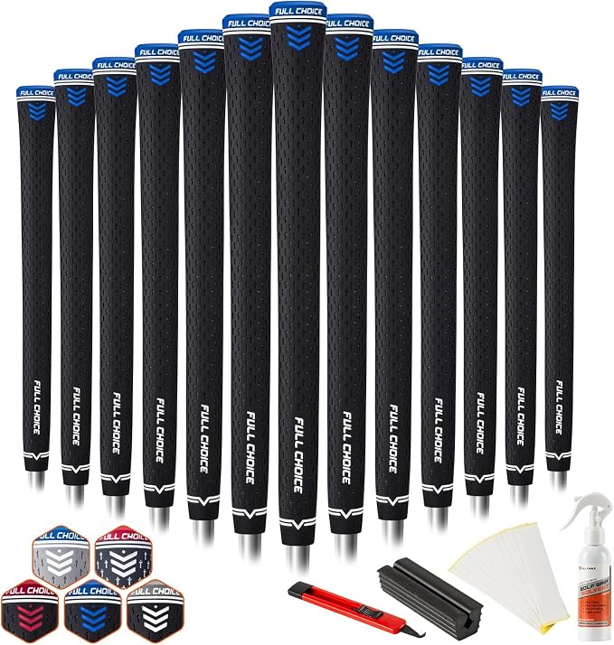 Rubber Golf Grips 13 Pack, Concise Fashion Design, Choose from 13 Grips Set or by FULLCHOICE