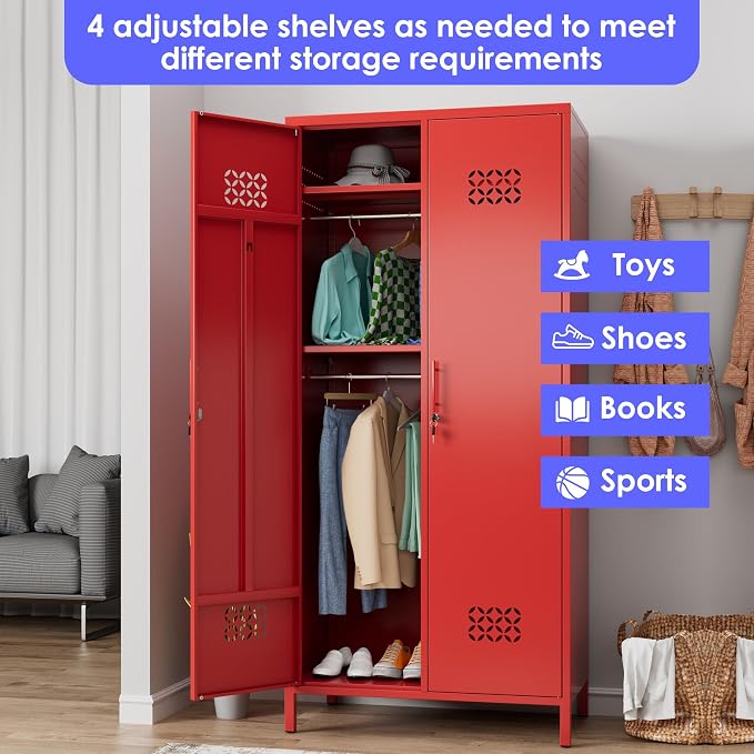 METAN 2 Door Metal Storage Lockers - Image 6