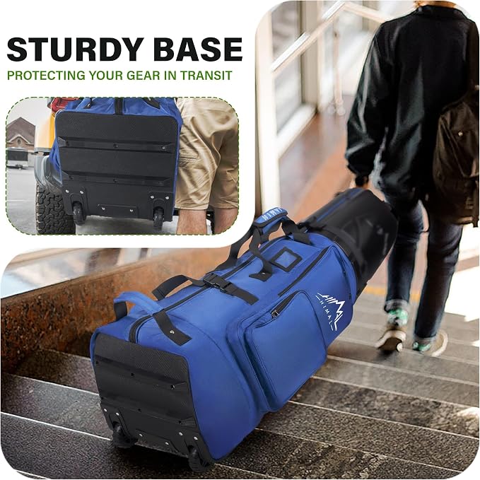 Golf Travel Bag with Hard Case Top, 1680D Heavy Duty Oxford Golf Club Travel - Image 6