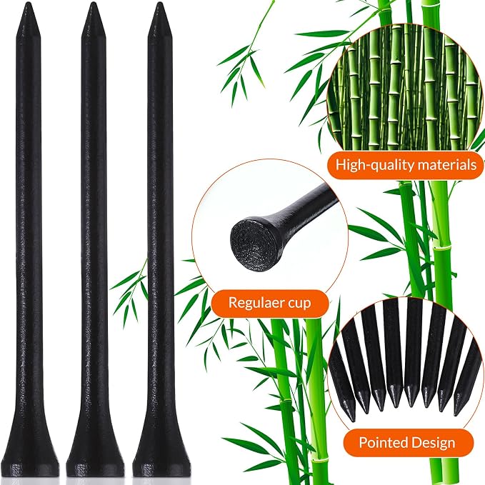 Mudder 2000 Pcs Bamboo Golf Tees Bulk Professional Golf Tees Reduce Friction - Image 3